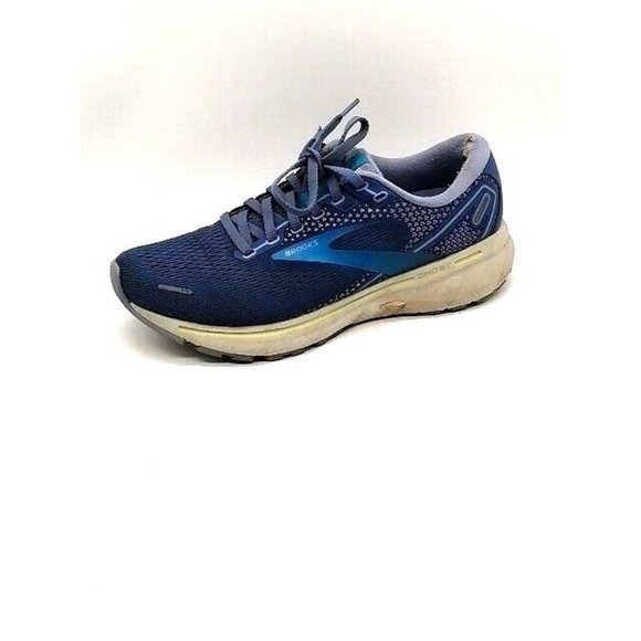 Brooks Womens Sneakers Ghost 14 Blue Lace Up Athletic Shoe Low Top Padded 8 - Picture 1 of 13